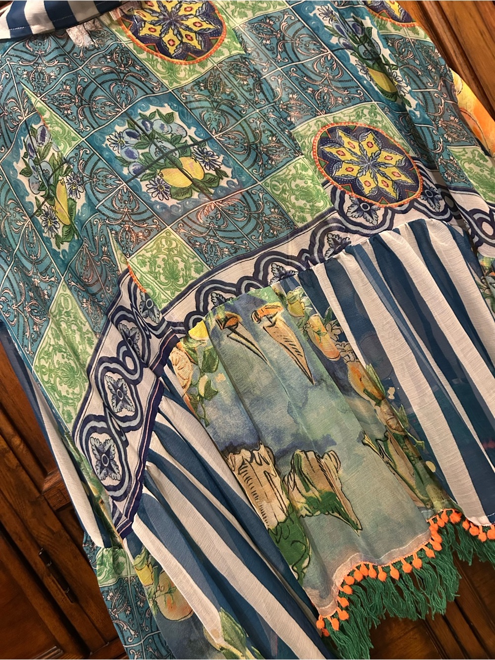 NWOT Antica Sartoria BY Giacomo Porcellana Beach Coverup OS - Picture 11 of 11
